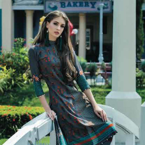 Subhata Printed Lawn Suit 3A - test-store-for-chase-value