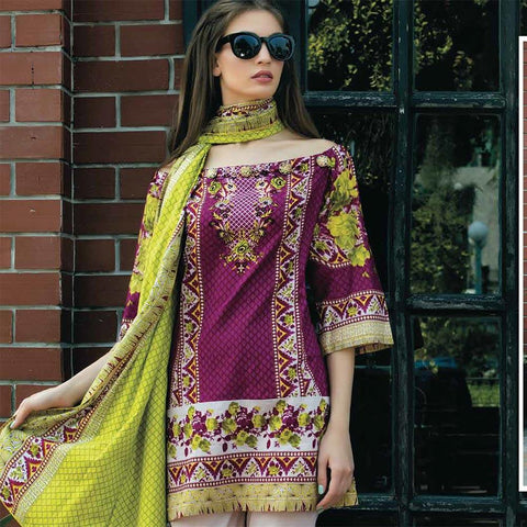 Subhata Printed Lawn Suit 5A - test-store-for-chase-value