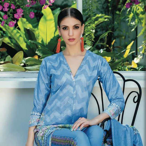 Subhata Printed Lawn Suit 7B - test-store-for-chase-value