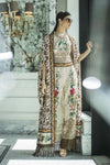 Honey Waqar Luxury Embroidered Lawn Suit - 7A - test-store-for-chase-value