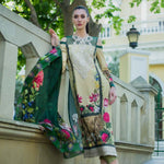 Honey Waqar Luxury Embroidered Lawn Suit -- 8A - test-store-for-chase-value