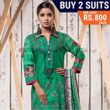 Rangreza Printed Mid Summer Cotton 3 Piece Suit - Vol 2 - ZS 12 - test-store-for-chase-value