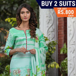 Rangreza Printed Cotton 3 Piece Unstitched Suit Vol-3 - 06 - test-store-for-chase-value