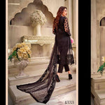 Amna Sohail Upper Crust Premium Chiffon Embroidered 3 Piece Semi-Stitched Suit - 4333 - test-store-for-chase-value