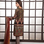 Rangreza Printed Lawn 3 Piece Un-Stitched Suit Vol-1 - 4 A - test-store-for-chase-value