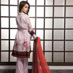 Rangreza Printed Lawn 3 Piece Un-Stitched Suit Vol-1 - 5 B - test-store-for-chase-value