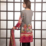 Rangreza Printed Lawn 3 Piece Un-Stitched Suit Vol-1 - 6 B - test-store-for-chase-value