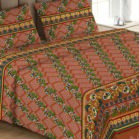 Printed Double Bed Sheet - Multi - test-store-for-chase-value