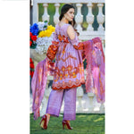 Noor Jahan Embridered Lawn 3 Piece Un-Stitched Suit Vol CK 119 - 4 - test-store-for-chase-value
