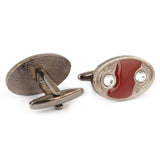 Men's Cufflinks - Maroon - test-store-for-chase-value