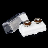 Men's Cufflinks - Light Brown - test-store-for-chase-value