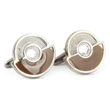 Men's Cufflinks - Light Brown - test-store-for-chase-value