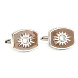 Men's Cufflinks - Brown - test-store-for-chase-value