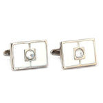 Men's Cufflinks - White - test-store-for-chase-value