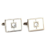 Men's Cufflinks - White - test-store-for-chase-value