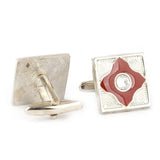 Men's Cufflinks - Maroon - test-store-for-chase-value