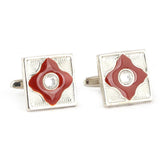 Men's Cufflinks - Maroon - test-store-for-chase-value