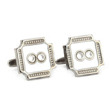 Men's Cufflinks - White - test-store-for-chase-value