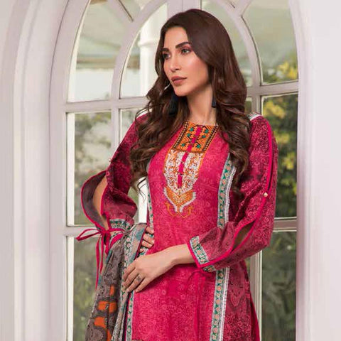 Colors Printed Lawn 3 Piece Un-Stitched Suit Vol 2 - 6 B - test-store-for-chase-value