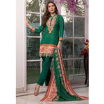 Colors Printed Lawn 3 Piece Un-Stitched Suit Vol 2 - 8 B - test-store-for-chase-value