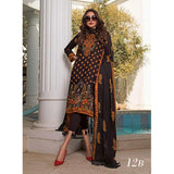 Colors Printed Lawn 3 Piece Un-Stitched Suit Vol 2 - 12 B - test-store-for-chase-value