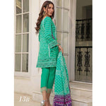 Colors Printed Lawn 3 Piece Un-Stitched Suit Vol 2 - 13 B - test-store-for-chase-value