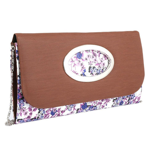 Women's Fancy Clutch 9071 - Brown - test-store-for-chase-value