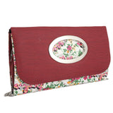 Women's Fancy Clutch 9071 - Maroon - test-store-for-chase-value