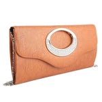 Women's Fancy Clutch 9074 - Brown - test-store-for-chase-value