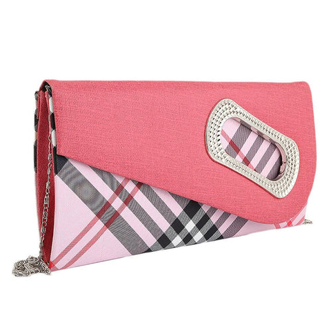 Women's Fancy Clutch 9074 - Pink - test-store-for-chase-value