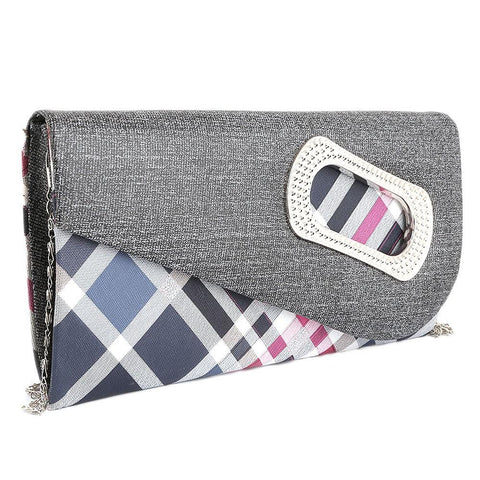 Women's Fancy Clutch 9074 - Dark Grey - test-store-for-chase-value