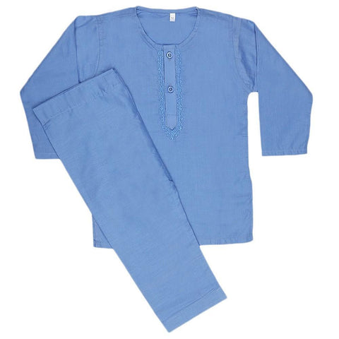 Newborn Boys Shalwar Qameez Suit - Blue - test-store-for-chase-value
