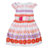 Girls Fancy Frock - Peach - test-store-for-chase-value