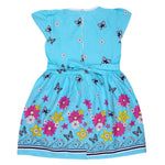 Girls Fancy Frock - Blue - test-store-for-chase-value