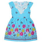 Girls Fancy Frock - Blue - test-store-for-chase-value