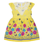 Girls Fancy Frock - Yellow - test-store-for-chase-value
