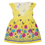 Girls Fancy Frock - Yellow - test-store-for-chase-value