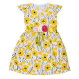 Girls Fancy Frock - Yellow - test-store-for-chase-value