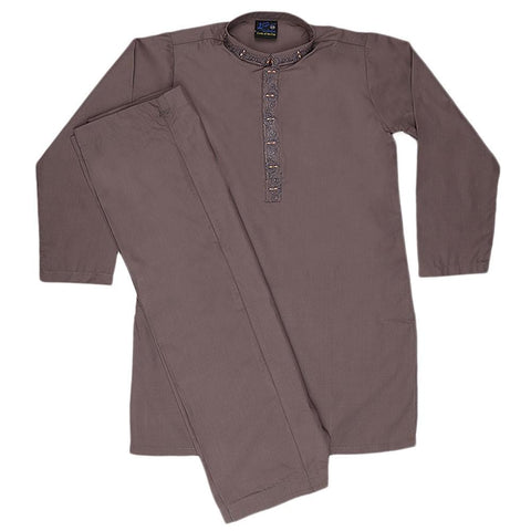 Boys Shalwar Qameez Suit - Grey - test-store-for-chase-value