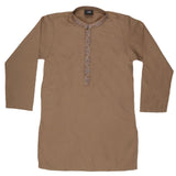 Boys Shalwar Qameez Suit - Beige - test-store-for-chase-value
