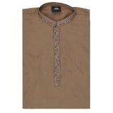 Boys Shalwar Qameez Suit - Beige - test-store-for-chase-value