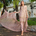 Luxury Handloom Jacquard 3 Piece Un-Stitched Suit - 4516 - test-store-for-chase-value