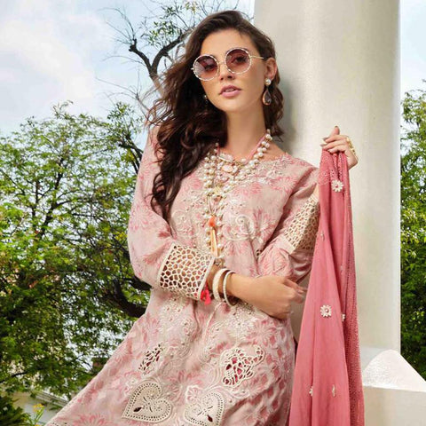 Luxury Handloom Jacquard 3 Piece Un-Stitched Suit - 4522 - test-store-for-chase-value