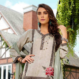 Luxury Handloom Jacquard 3 Piece Un-Stitched Suit - 4523 - test-store-for-chase-value
