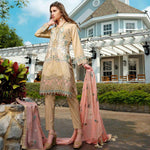 Luxury Handloom Jacquard 3 Piece Un-Stitched Suit - 4526 - test-store-for-chase-value