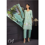 Kalyan Festive Designer Embroidered Lawn 3 Piece Un-Stitched Suit Vol 2 - 4 - test-store-for-chase-value