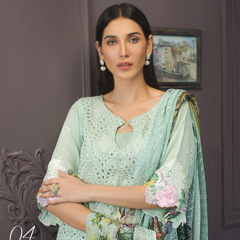 Kalyan Festive Designer Embroidered Lawn 3 Piece Un-Stitched Suit Vol 2 - 4 - test-store-for-chase-value