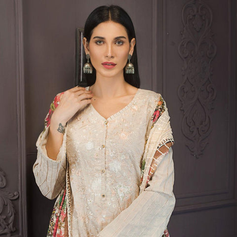 Kalyan Festive Designer Embroidered Lawn 3 Piece Un-Stitched Suit Vol 2 - 6 - test-store-for-chase-value