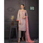 Kalyan Festive Designer Embroidered Lawn 3 Piece Un-Stitched Suit Vol 2 - 8 - test-store-for-chase-value
