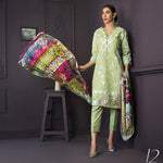 Kalyan Festive Designer Embroidered Lawn 3 Piece Un-Stitched Suit Vol 2 - 12 - test-store-for-chase-value